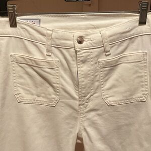 GAP High Rise Flare Jeans in Cream